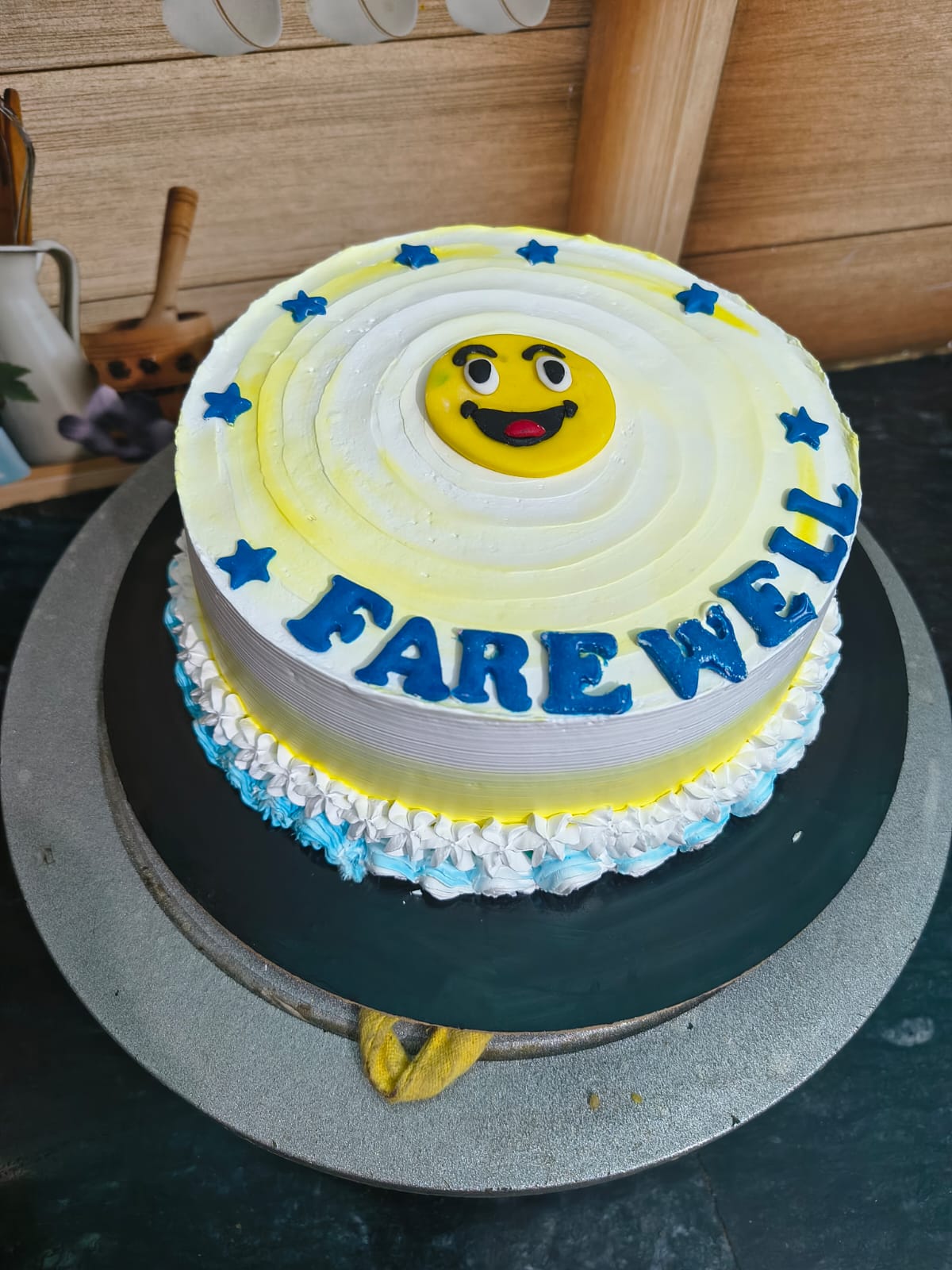 Farewell theme cake